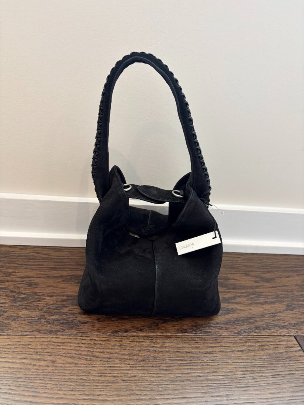 Black Suede hobo bag - Sample Bag from Anthropologie